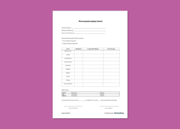 Wohnungsübergabe-protokoll – kostenlose Word- und PDF-Vorlage zum Download